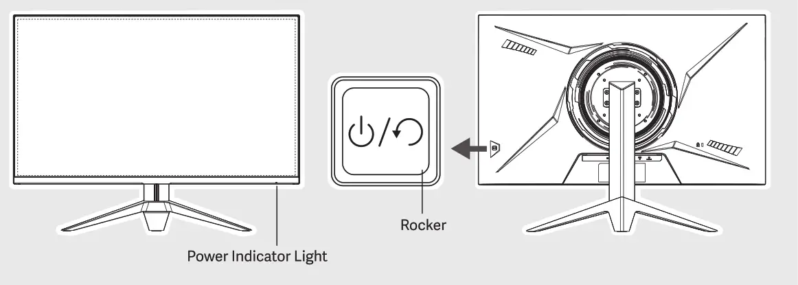 NEWSKILL IC27F6-V Icarus Monitor Gaming - POWER INDICATOR
