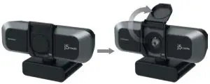 j5create JVU430 USB 4K Ultra HD Webcam - Privacy Cover
