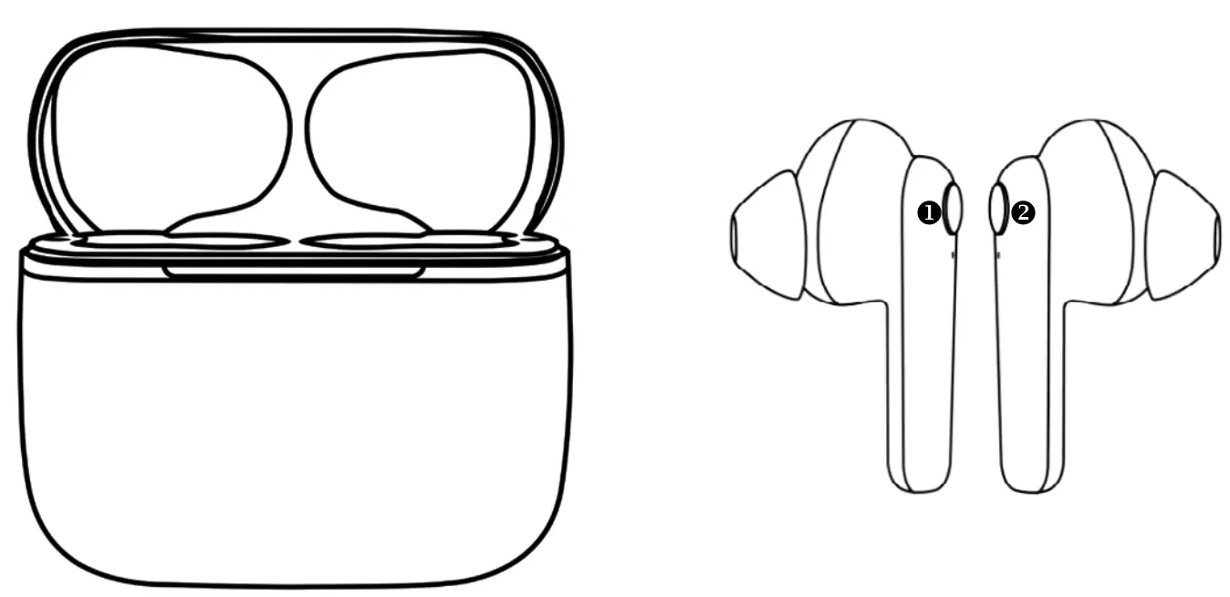 iJOY IJEBHZN01 Horizon earbuds with Charging Case - HAD PHONE DIVAC