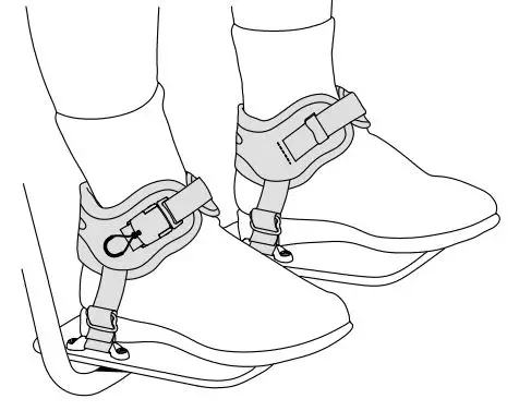 Ankle Huggers FT240 Side Release Bukle with Adjustable Mounting fig2