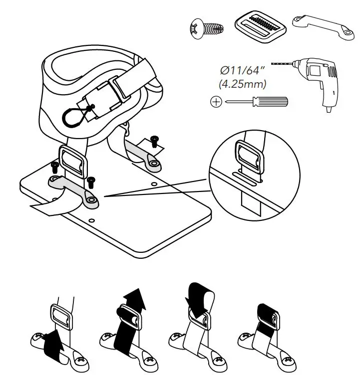 Ankle Huggers FT240 Side Release Bukle with Adjustable Mounting fig4