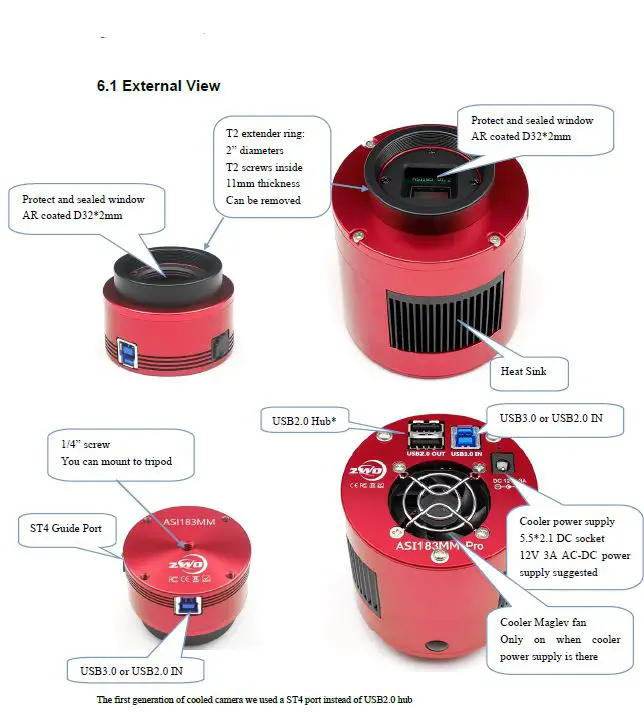 ZWO ASI183MM Pro Mono Camera FIG 6