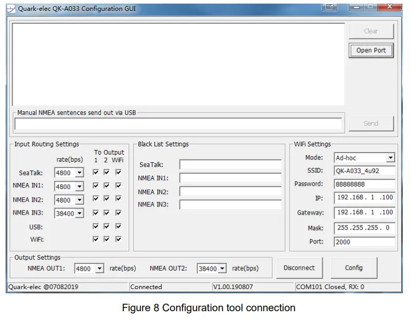 QUARK-ELEC QK A033 Bi Directional WIFI USB NMEA 0183 Multiplexer - Figure 8