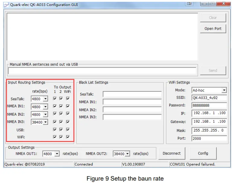 QUARK-ELEC QK A033 Bi Directional WIFI USB NMEA 0183 Multiplexer - Figure 9