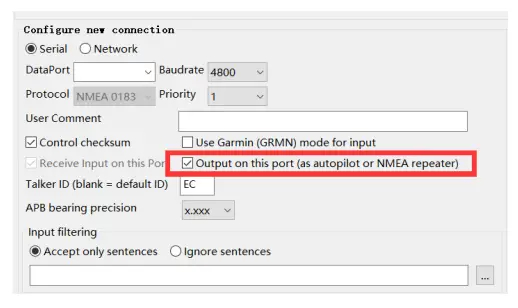 QUARK-ELEC QK A033 Bi Directional WIFI USB NMEA 0183 Multiplexer - OpenCPN example