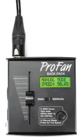 TMB ProFan Professional Variable Speed Fan DMXManual Control - Manual Control Options 2