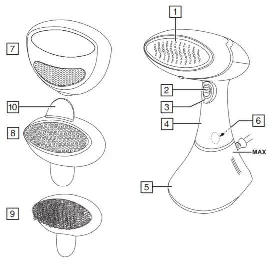 Russell Hobbs RHC410 Hand Held Steamer Supreme - PARTS