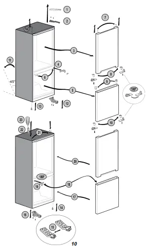 Repositioning the door