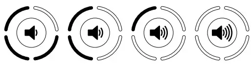 DALI 210269 KATCH G2 Battery Powered Hi Fi Bluetooth Loudspeaker - VOLUME CONTROL