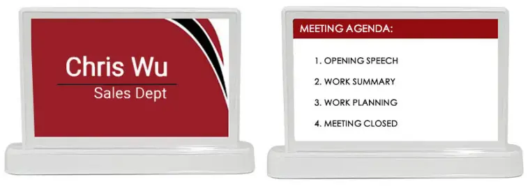 GooD Disply Electronic Nameplate different content