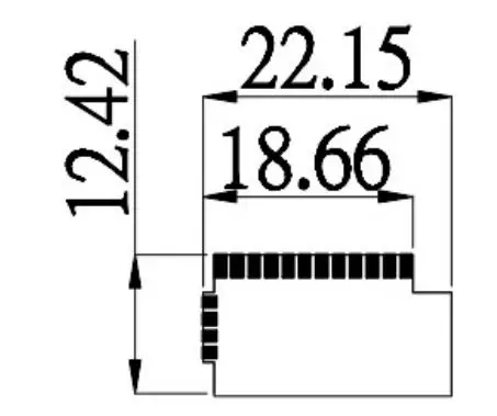 AViTA BLEM03 BLE Module - DIMENSION