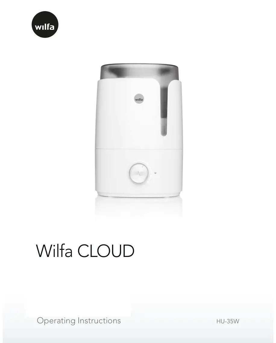 wilfa HU-35W Ultrasonic Humidifier Instruction Manual