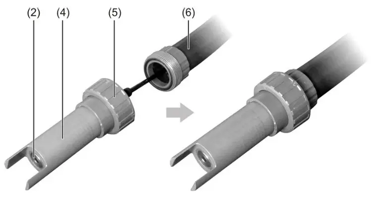 AQUALABO C4E Numerical Sensor - Insertion in a pole 2