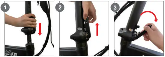 heybike 1629616095 Folding Electric Bike Fat Tire Mars - frame