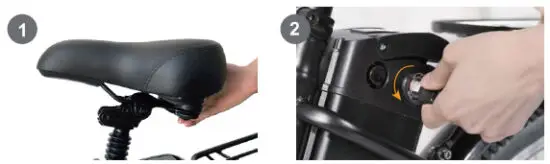 heybike 1629616095 Folding Electric Bike Fat Tire Mars - saddle