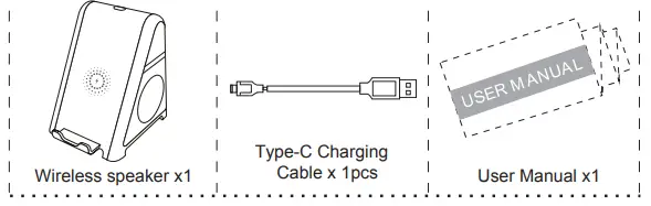 EVASTY TBT2701 Wireless Charger Portable Bluetooth Speaker-fig2