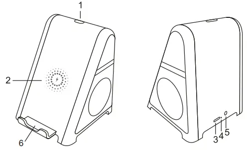 EVASTY TBT2701 Wireless Charger Portable Bluetooth Speaker-fig3