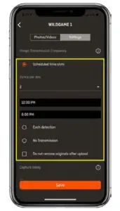 FIG 9 CONFIRM SETTINGS & UPDATE CAMERA FIRMWARE