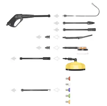 WILKS USA RX545i Electric Pressure Washer - Accessory connections 1