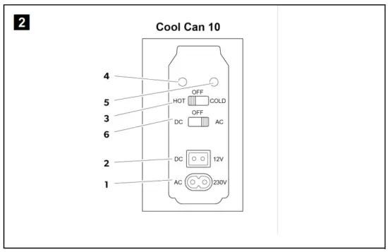 Coca Cola Cool Can10 AC DC Mini Mobile Refrigerator - 2