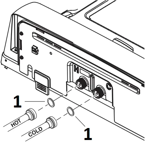 GTW685 - CONNECT WATER HOSES TO WASHER