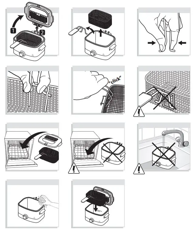 Tefal FF220040 Mini Deep Fryer 1000 W Stainless Steel User Manual - How to Use