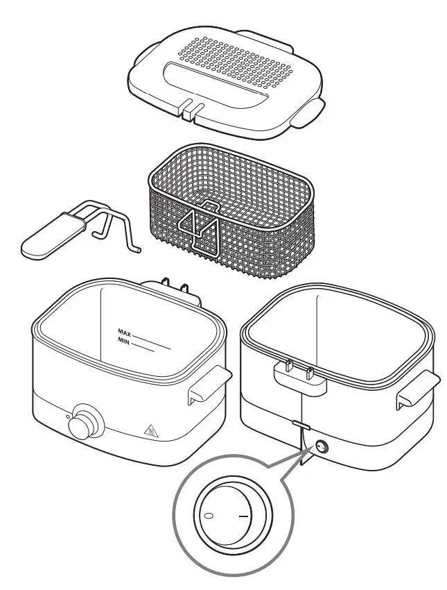 Tefal FF220040 Mini Deep Fryer 1000 W Stainless Steel User Manual - Product Overview
