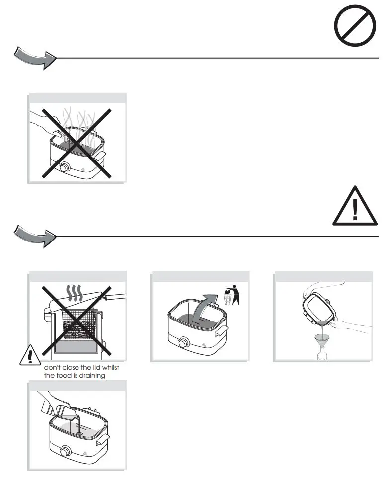 Tefal FF220040 Mini Deep Fryer 1000 W Stainless Steel User Manual - Warning
