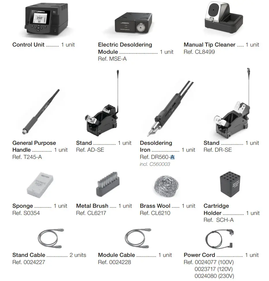 JBC DDSE 9QC (100 V) 2-Tool DDU Desoldering Station - figure 1