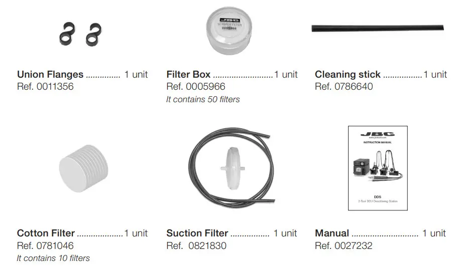 JBC DDSE 9QC (100 V) 2-Tool DDU Desoldering Station - figure 3