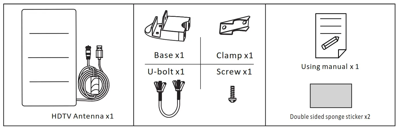 Inland AN 5008 Digital HDTV Antenna - fig