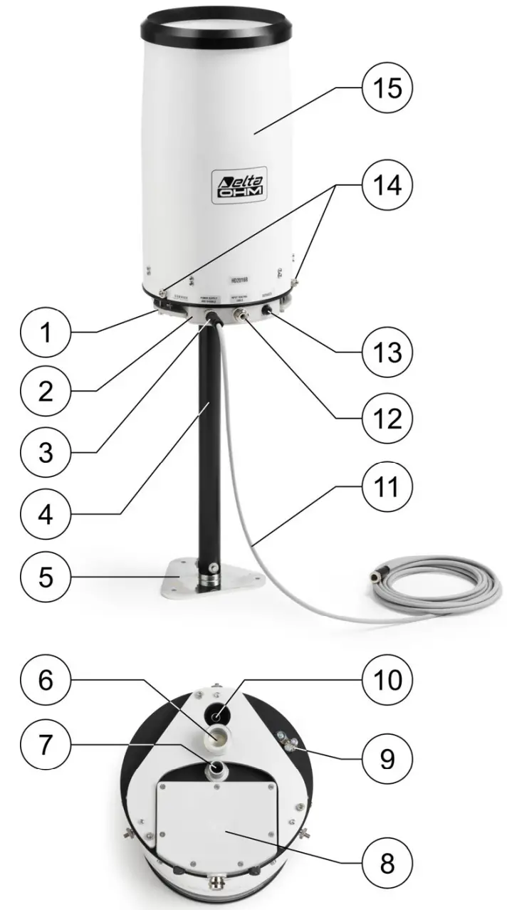 DeltaOHM HD2016 Weighing Rain Gauge - 1