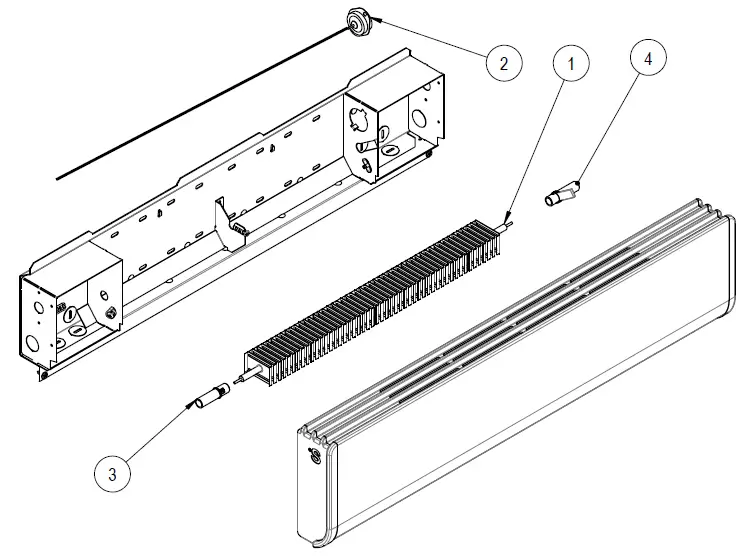 STELPRO Bella BA Series 1-Phase Standard Density High End Baseboard Heater-9
