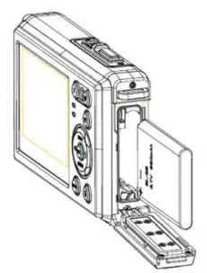 BELL HOWELL WP20 Splash3 20 Mega Pixels Waterproof Underwater Digital Camera - Installing the Battery2