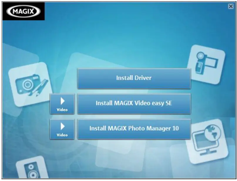 BELL HOWELL WP20 Splash3 20 Mega Pixels Waterproof Underwater Digital Camera - the installation menu as below