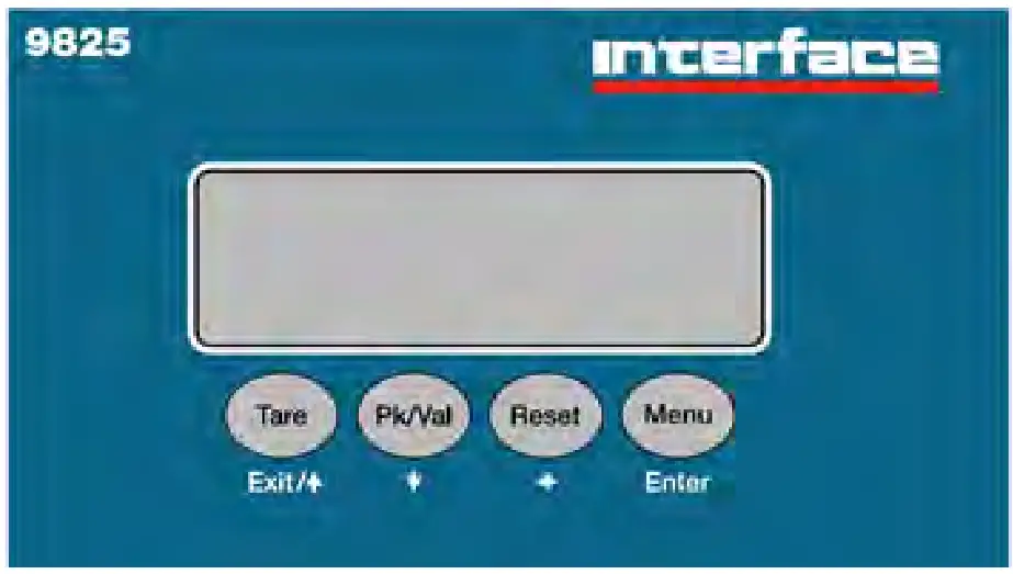 interface 9825 General Purpose Indicator - Keypad