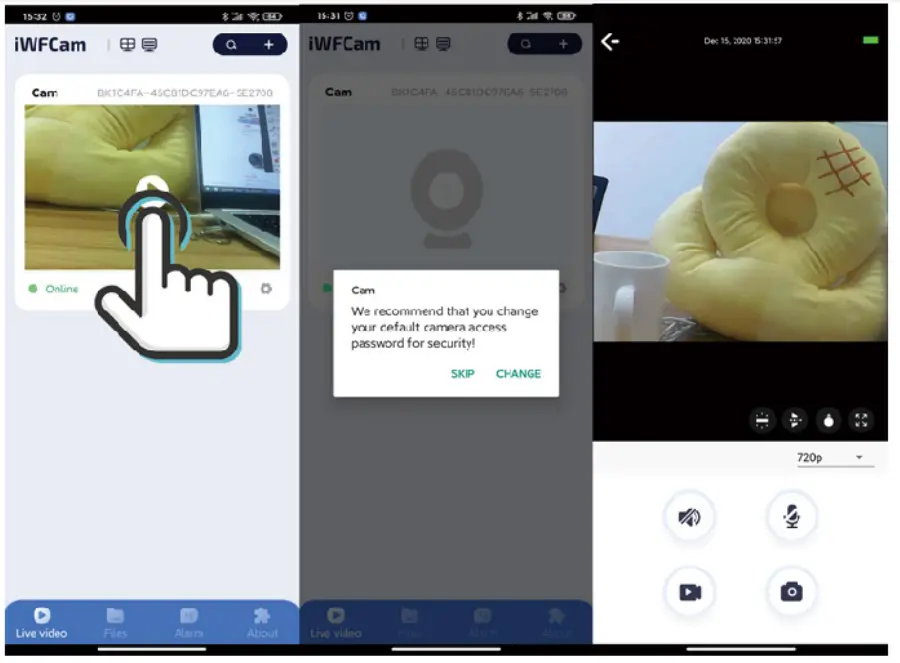 Live Viewing Interface