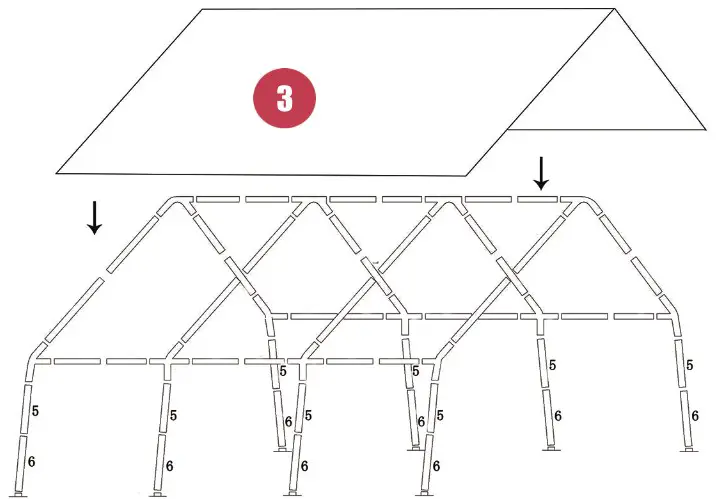 Quictent GM1101 10x20 Feet Heavy Duty Carport Car Canopy Party Tent - installation 3