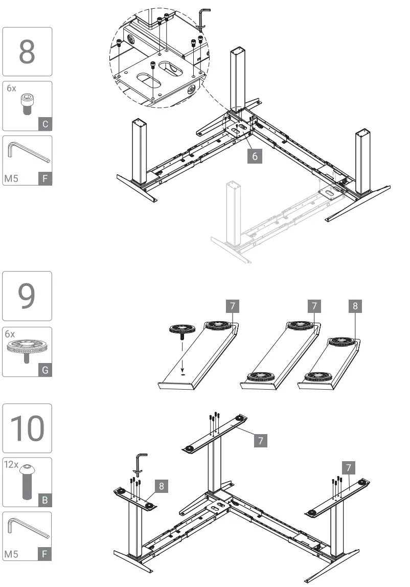 HORNBACH 10457786 E Corner 90 Table Frame - fig 5