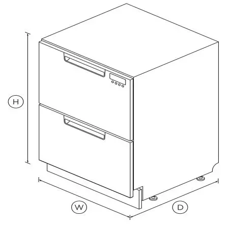 FISHER PAYKEL DD60DAW9 Double DishDrawer Dishwasher 1