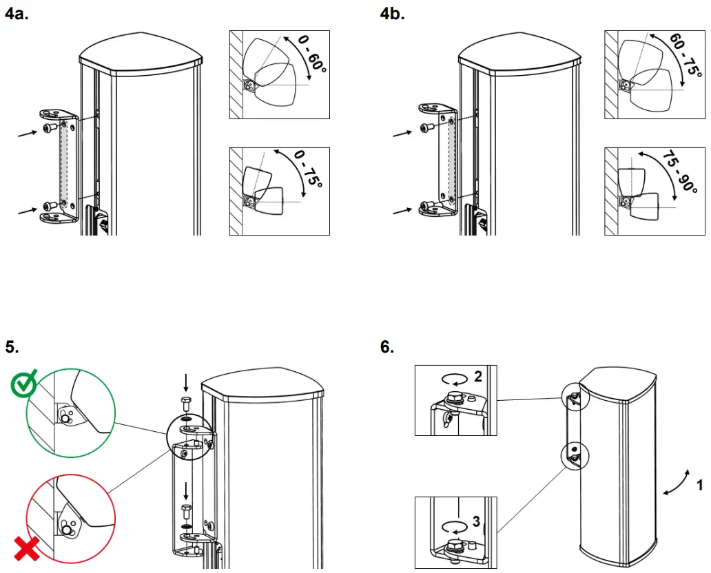 Fohhn WS 6 Wall Bracket - Parts 1