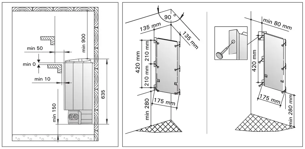 HARIVA D Series Electric Sauna Heater - INSTRUCTIONS FOR INSTALLATION 3