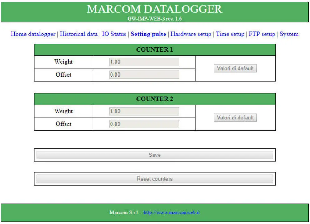 MarCom GW-IMP-WEB-4 Web Counter Datalogger-fig7
