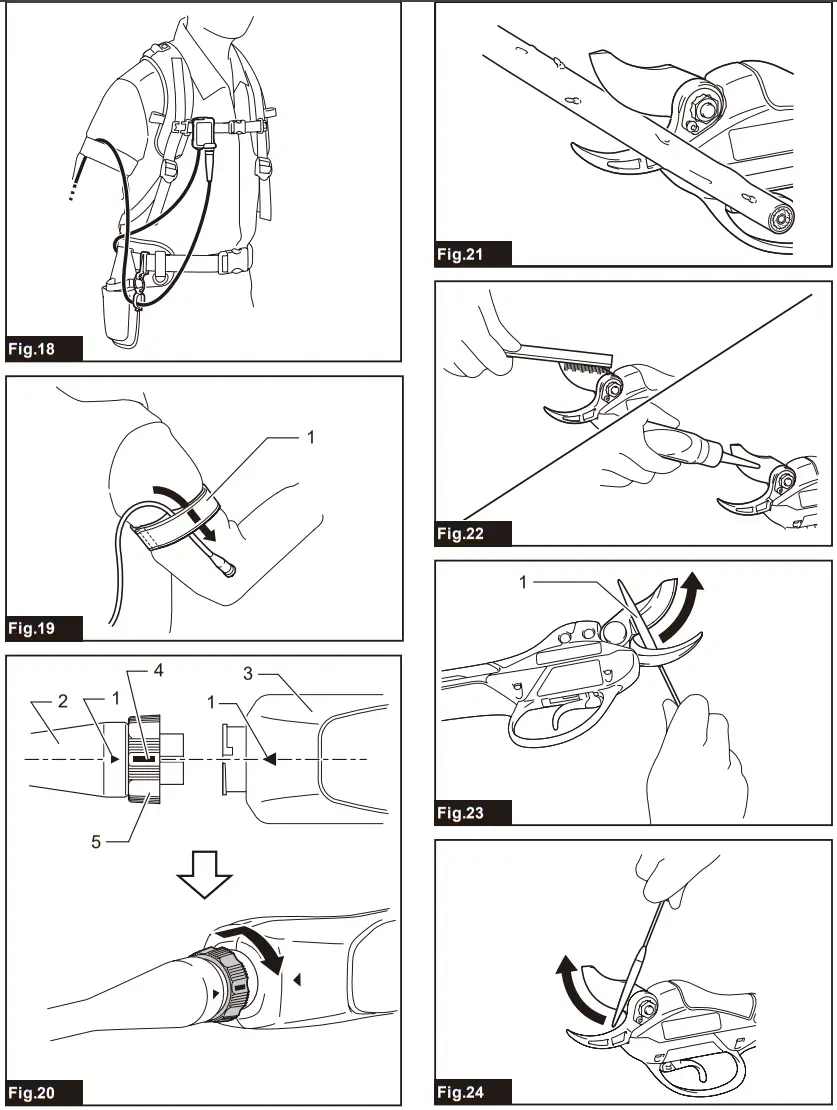 makita DUP361 Battery Powered Pruning Shears - FIG 4