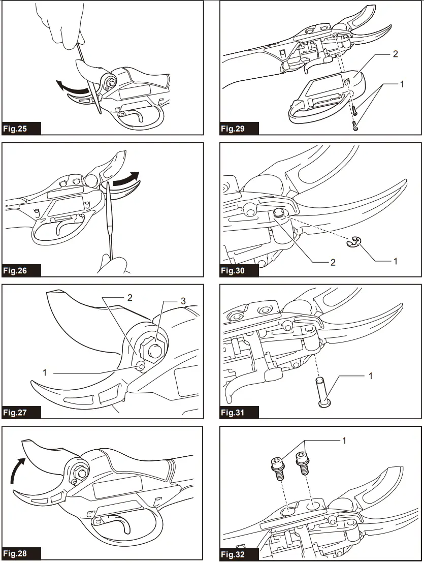 makita DUP361 Battery Powered Pruning Shears - FIG 5