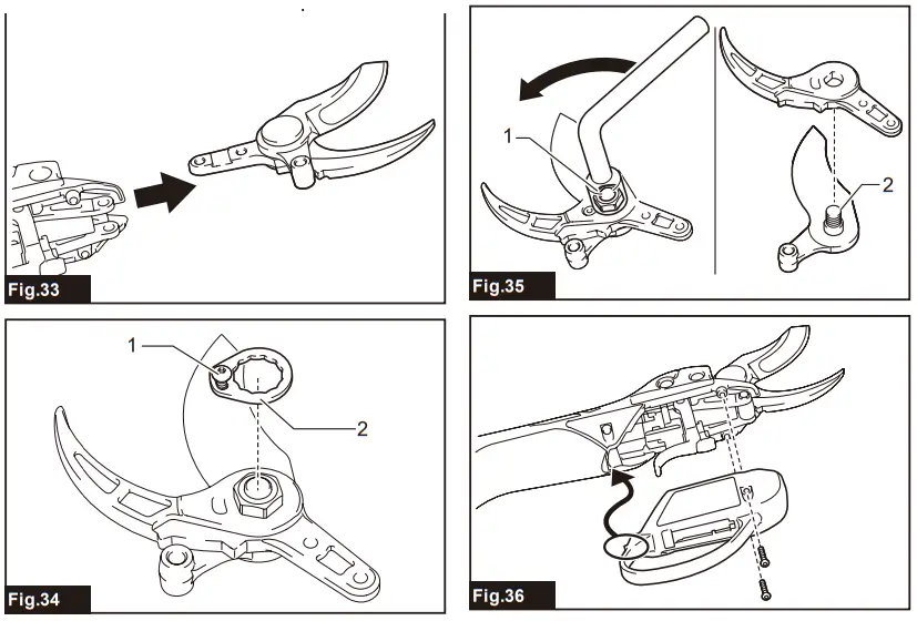 makita DUP361 Battery Powered Pruning Shears - FIG 6