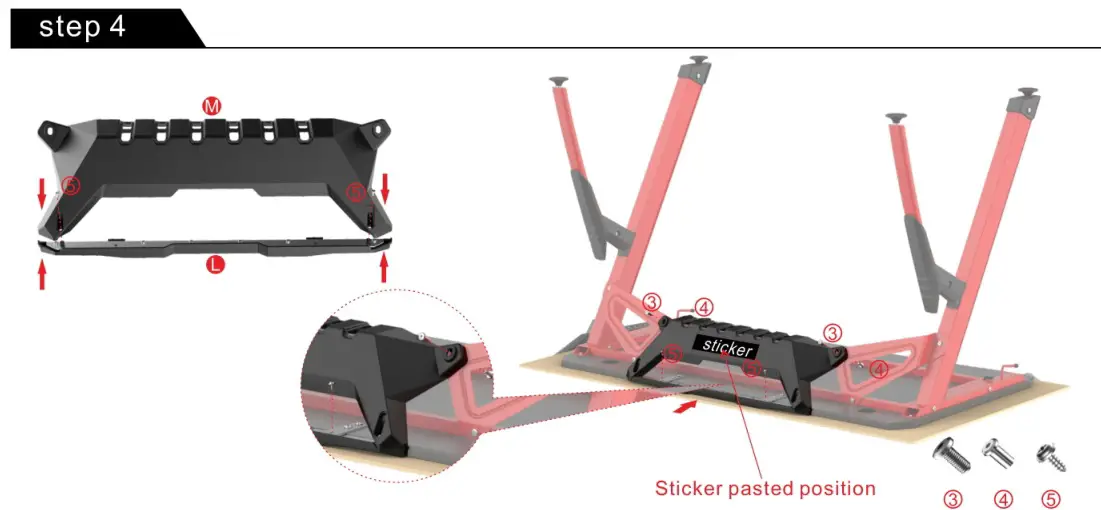 deco gear DGGDK100 47 LED Gaming Desk, Carbon Fiber Surface - Step 4