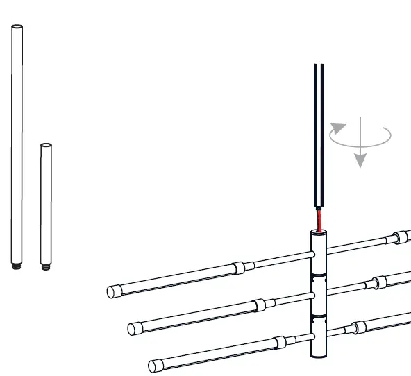 QUOIZEL-PCAZA340MBK-Azalea-LED-40-inch-Matte-Black-Island-Light-Ceiling-Light-Installation-Guide-FIG-4