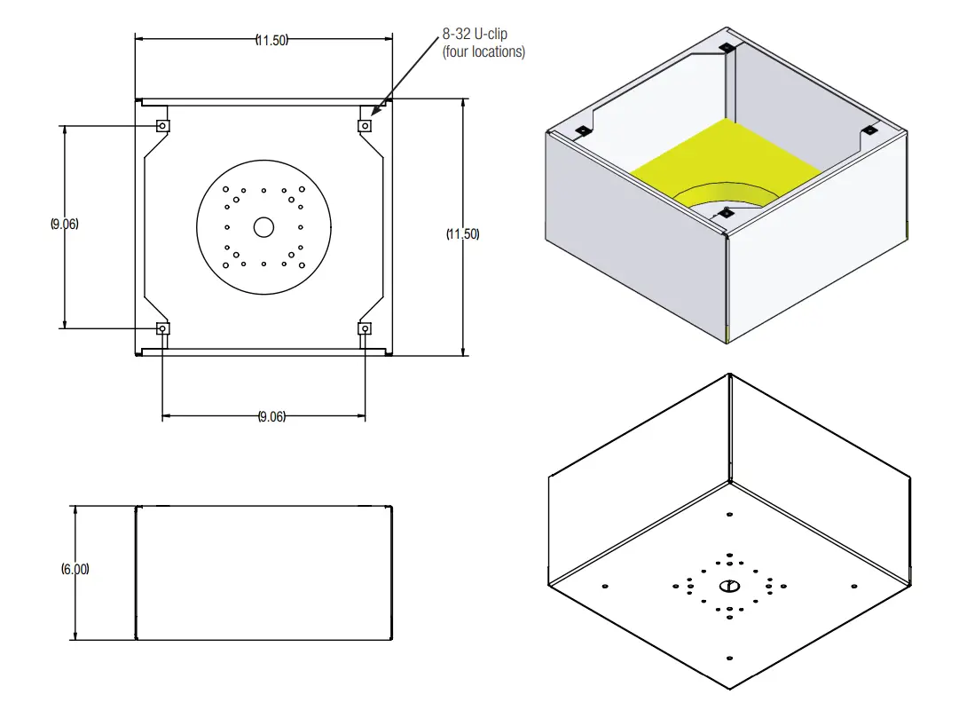 Lowell CB86-SGVPA Vandal Resistant Enclosure - 1