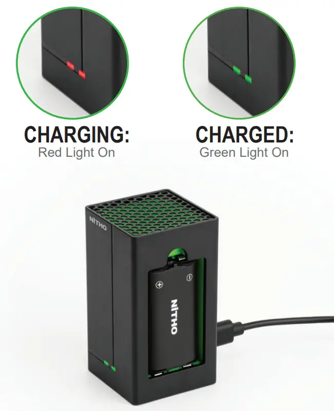 NiTHO XBX-CHBX-K Xbox One Dual Charger Box - Figure 2